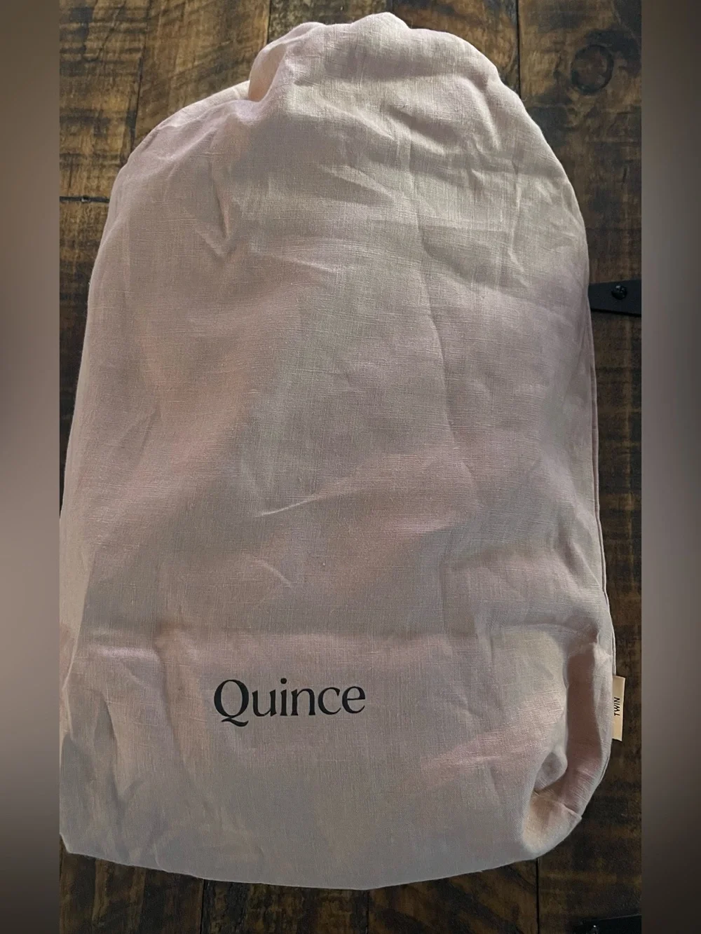 NWOT Quince European Linen Double Flange 1 Pc Duvet Cover, Twin (Desert Sunset)